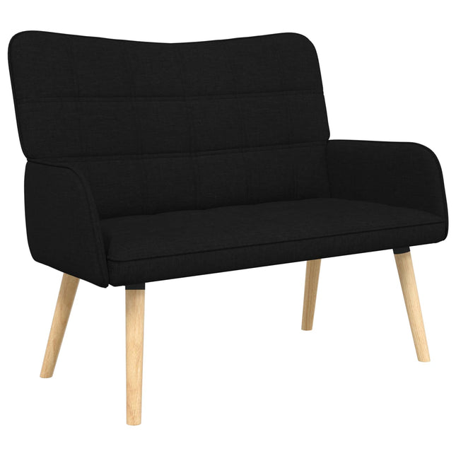 2-sits soffa Svart 115 x 61 x 87 cm Tyg