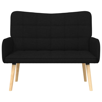 2-sits soffa Svart 115 x 61 x 87 cm Tyg