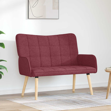 2-sits soffa Vinröd 115 x 61 x 87 cm Tyg