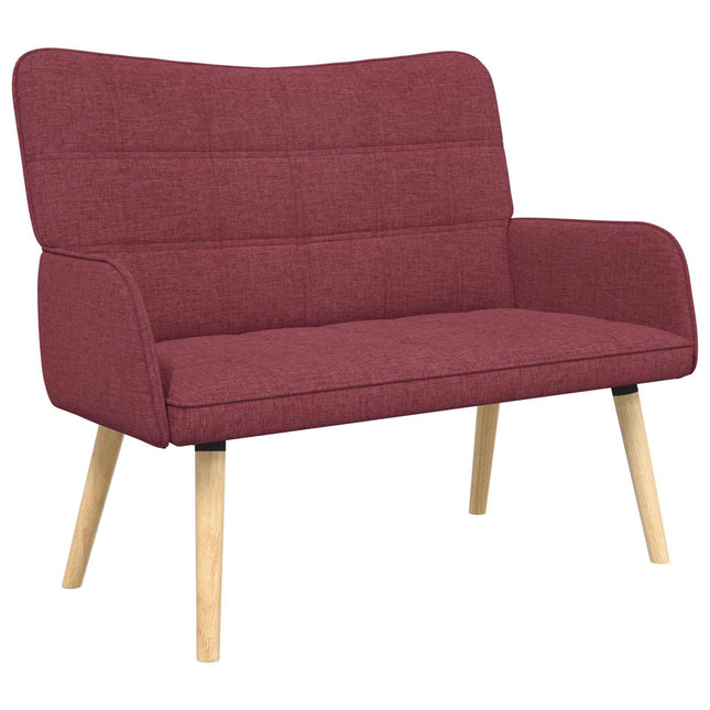 2-sits soffa Vinröd 115 x 61 x 87 cm Tyg