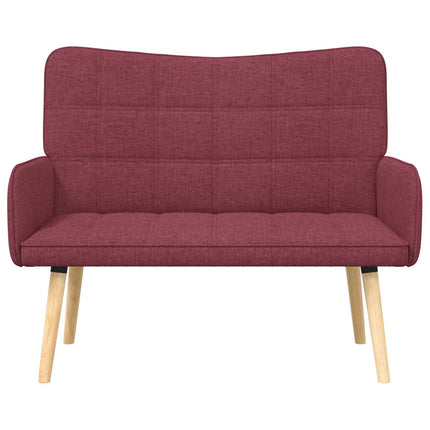 2-sits soffa Vinröd 115 x 61 x 87 cm Tyg