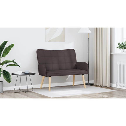 2-sits soffa Mörkbrun 115 x 61 x 87 cm Tyg