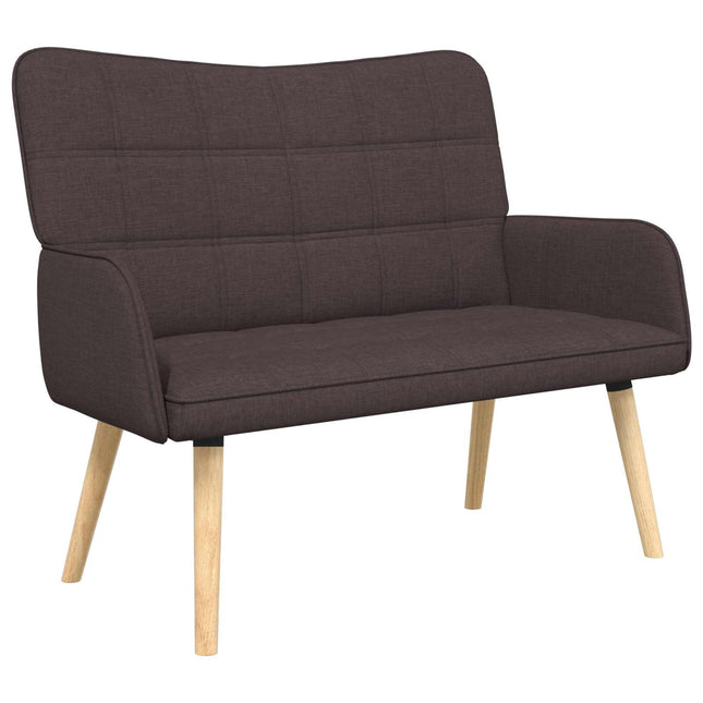 2-sits soffa Mörkbrun 115 x 61 x 87 cm Tyg