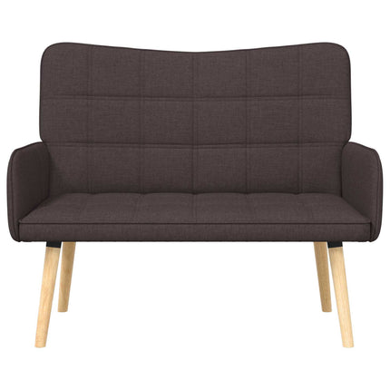 2-sits soffa Mörkbrun 115 x 61 x 87 cm Tyg