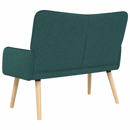 2-sits soffa Mörkgrön 115 x 61 x 87 cm Tyg