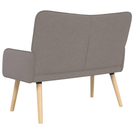 2-sits soffa Taupe 115 x 61 x 87 cm Tyg