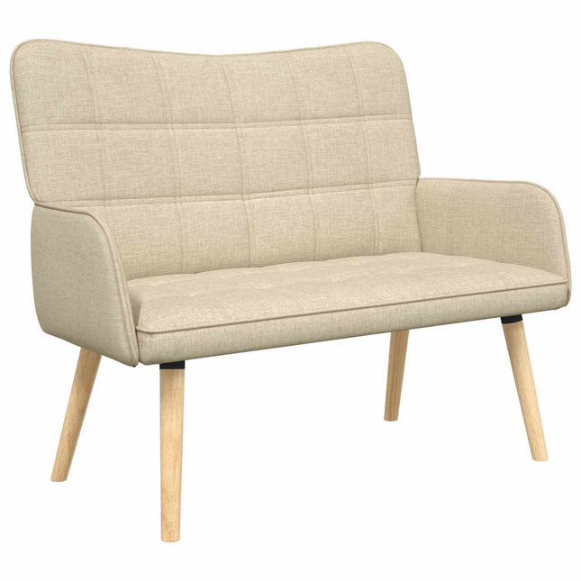 2-sits soffa Gräddvit 115 x 61 x 87 cm Tyg
