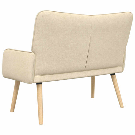 2-sits soffa Gräddvit 115 x 61 x 87 cm Tyg