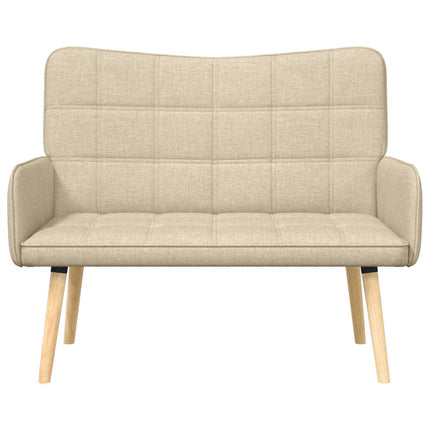 2-sits soffa Gräddvit 115 x 61 x 87 cm Tyg
