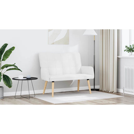 2-sits soffa Vit 115 x 61 x 87 cm Tyg