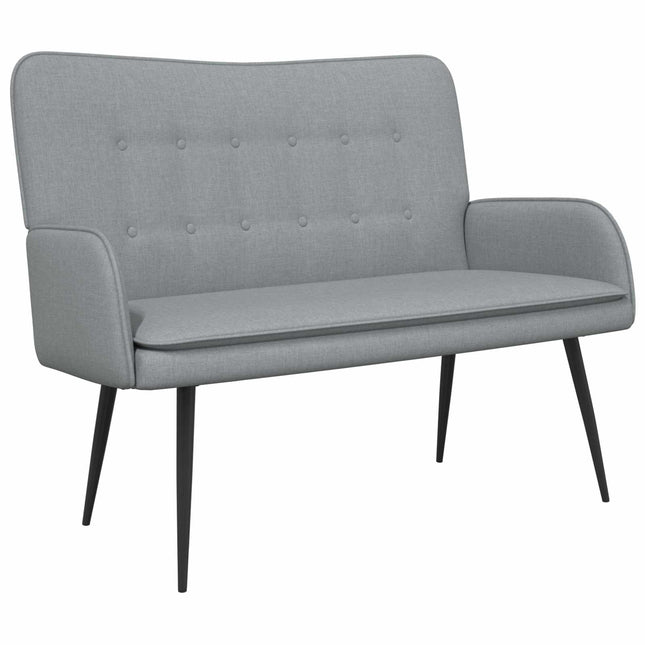 2-sits soffa Ljusgrå 115 x 61 x 87 cm Tyg