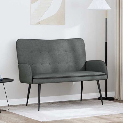 2-sits soffa Mörkgrå 115 x 61 x 87 cm Tyg