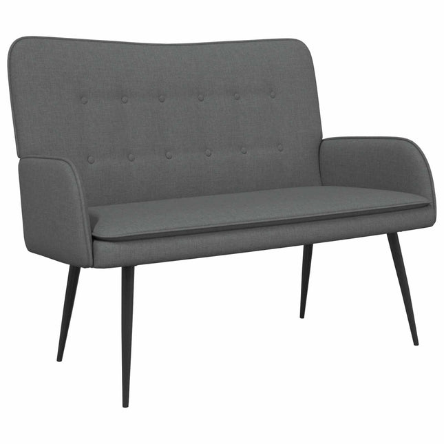 2-sits soffa Mörkgrå 115 x 61 x 87 cm Tyg