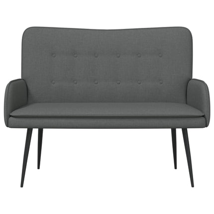 2-sits soffa Mörkgrå 115 x 61 x 87 cm Tyg