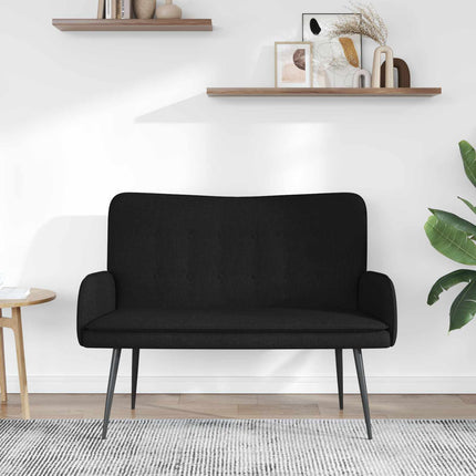 2-sits soffa Svart 115 x 61 x 87 cm Tyg