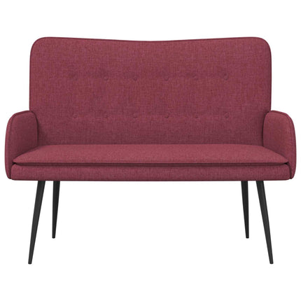 2-sits soffa Vinröd 115 x 61 x 87 cm Tyg