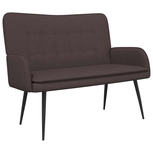 2-sits soffa Mörkbrun 115 x 61 x 87 cm Tyg