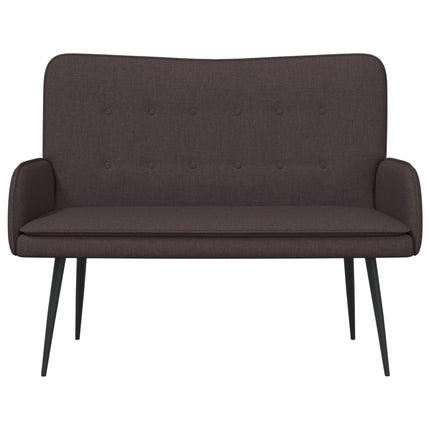 2-sits soffa Mörkbrun 115 x 61 x 87 cm Tyg