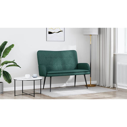 2-sits soffa Mörkgrön 115 x 61 x 87 cm Tyg