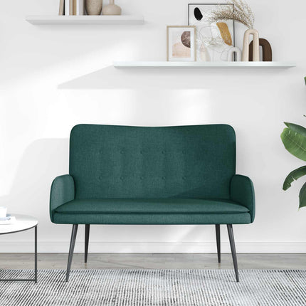2-sits soffa Mörkgrön 115 x 61 x 87 cm Tyg