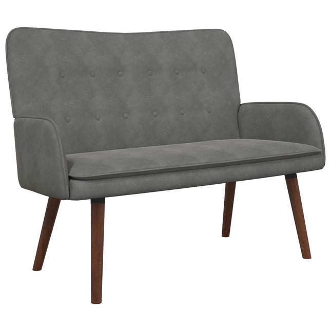 2-sits soffa Mörkgrå 115 x 61 x 87 cm Sammet