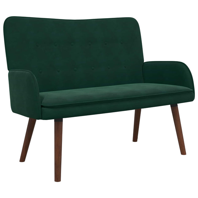 2-sits soffa Mörkgrön 115 x 61 x 87 cm Sammet