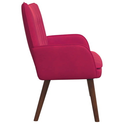 2-sits soffa Vinröd 115 x 61 x 87 cm Sammet