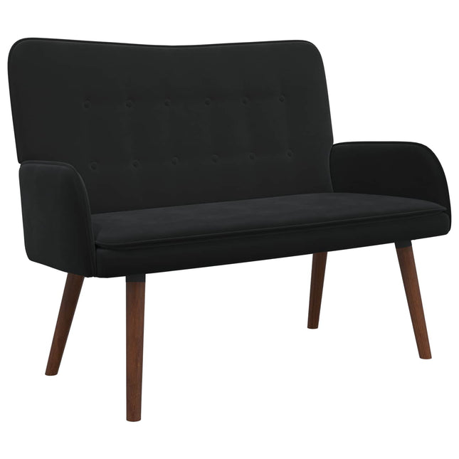 2-sits soffa Svart 115 x 61 x 87 cm Sammet