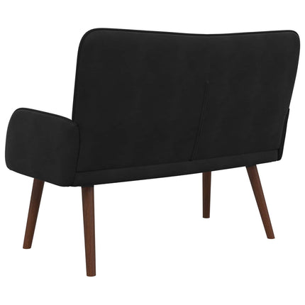 2-sits soffa Svart 115 x 61 x 87 cm Sammet