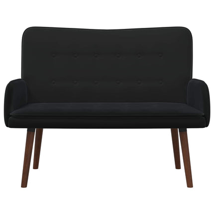 2-sits soffa Svart 115 x 61 x 87 cm Sammet