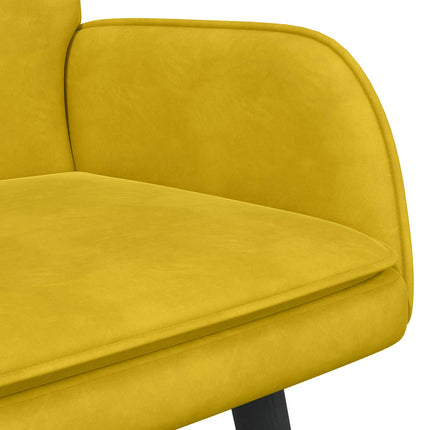 2-sits soffa Gul 115 x 61 x 87 cm Sammet (V)