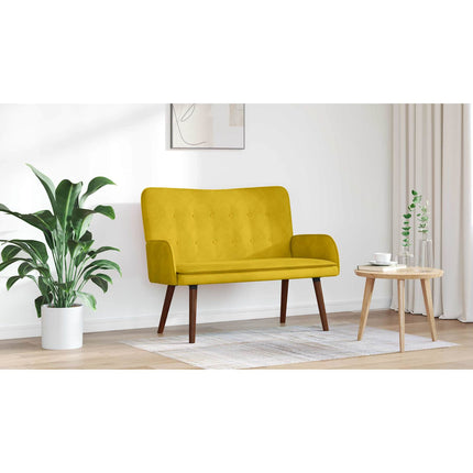 2-sits soffa Gul 115 x 61 x 87 cm Sammet