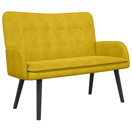 2-sits soffa Gul 115 x 61 x 87 cm Sammet (V)