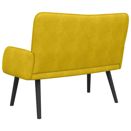 2-sits soffa Gul 115 x 61 x 87 cm Sammet (V)