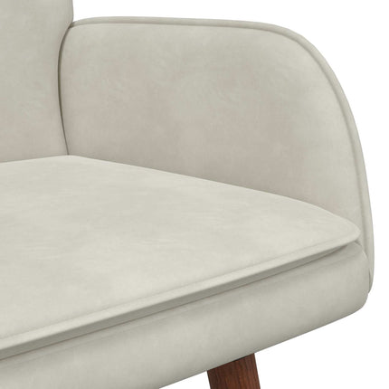 2-sits soffa Gräddvit 115 x 61 x 87 cm Sammet (V)