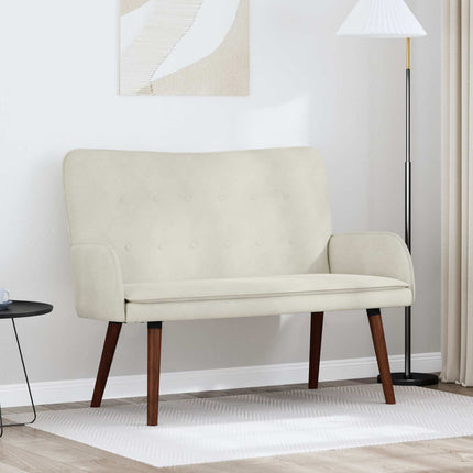 2-sits soffa Gräddvit 115 x 61 x 87 cm Sammet (V)
