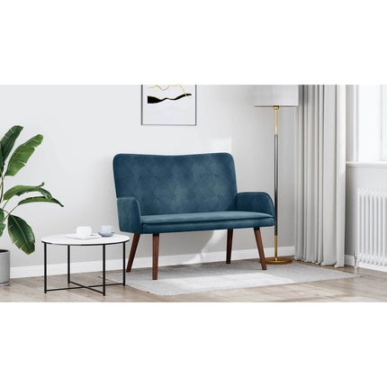 2-sits soffa Blå 115 x 61 x 87 cm Sammet
