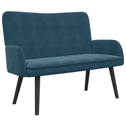 2-sits soffa Blå 115 x 61 x 87 cm Sammet (V)