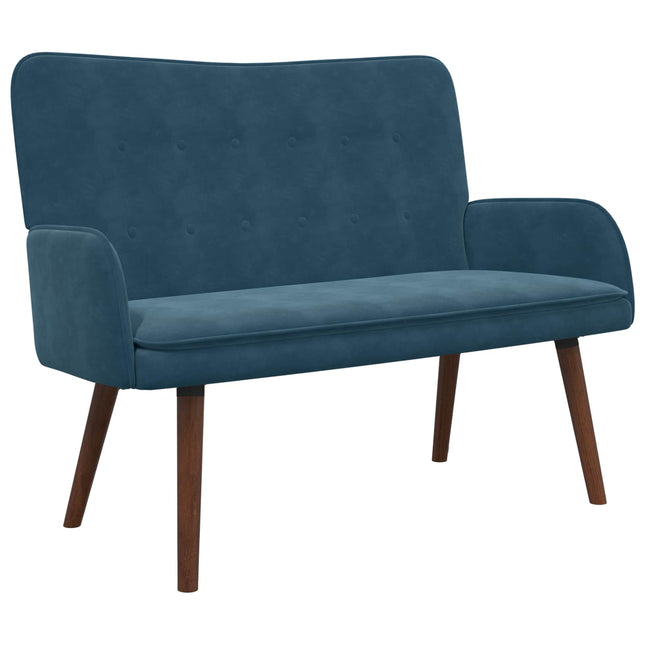 2-sits soffa Blå 115 x 61 x 87 cm Sammet