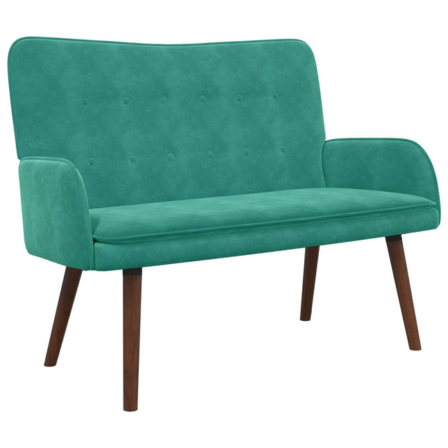 2-sits soffa Turkos 115 x 61 x 87 cm Sammet
