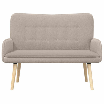 2-sits soffa Ljusgrå 115 x 61 x 87 cm Bouclé