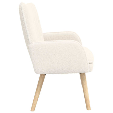 2-sits soffa Gräddvit 115 x 61 x 87 cm Bouclé