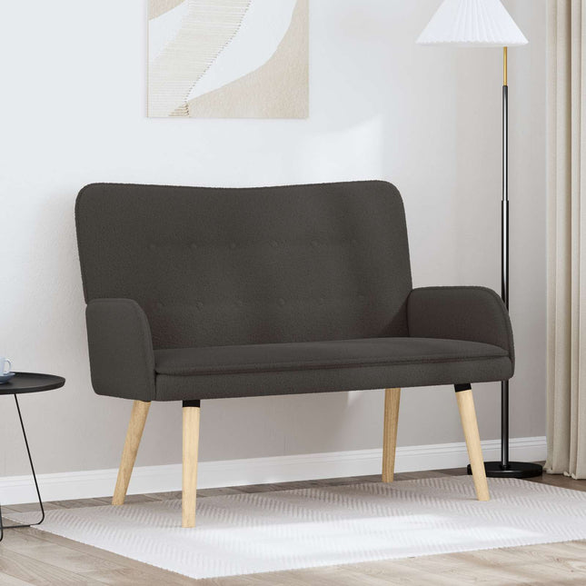 2-sits soffa Mörkgrå 115 x 61 x 87 cm Bouclé