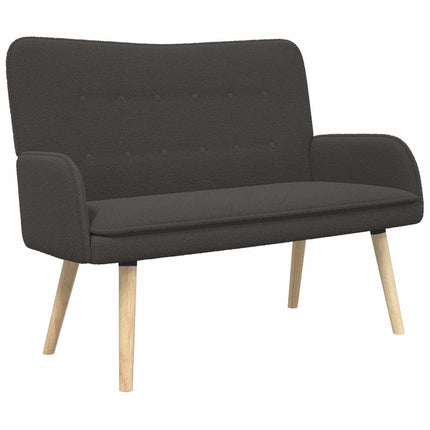 2-sits soffa Mörkgrå 115 x 61 x 87 cm Bouclé
