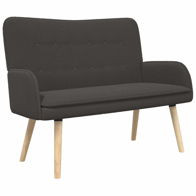 2-sits soffa Mörkgrå 115 x 61 x 87 cm Bouclé