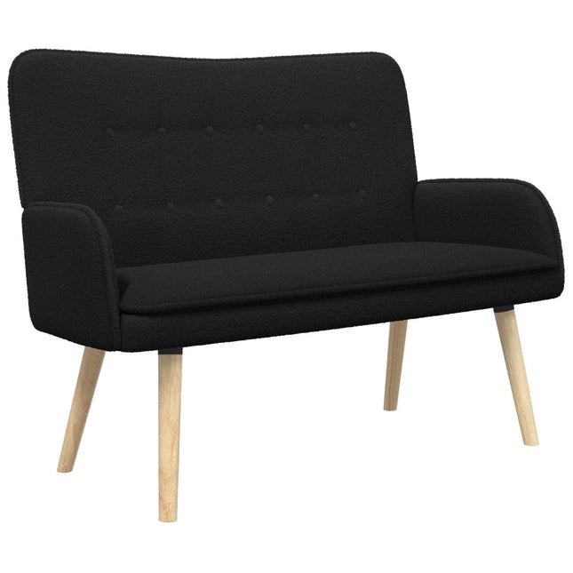 2-sits soffa Svart 115 x 61 x 87 cm Bouclé
