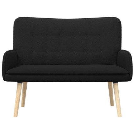 2-sits soffa Svart 115 x 61 x 87 cm Bouclé