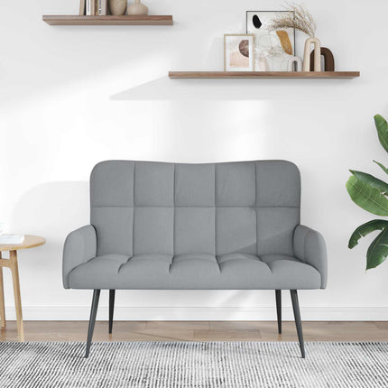 2-sits soffa Ljusgrå 115 x 61 x 87 cm Tyg