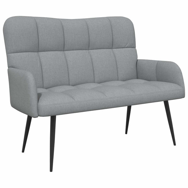 2-sits soffa Ljusgrå 115 x 61 x 87 cm Tyg