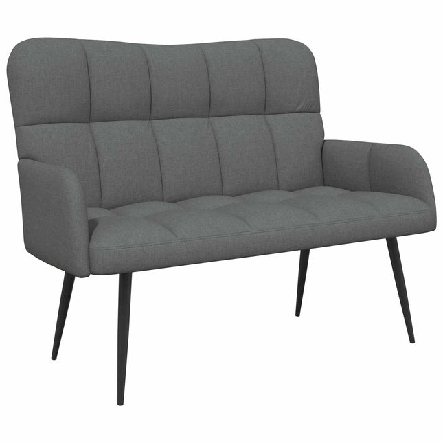 2-sits soffa Mörkgrå 115 x 61 x 87 cm Tyg